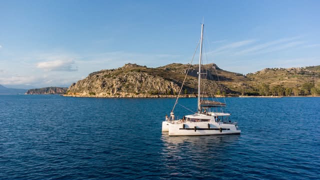Full-Day Private Catamaran Cruise from Nafplio
